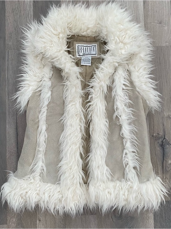 BB Dakota Jackets & Blazers - Vintage Suede Faux Fur Vest Boho Western